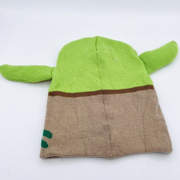 Star Wars the child Kids roll down beanie. Face Cover Hat Baby Yoda Disney - Picture 2 of 3